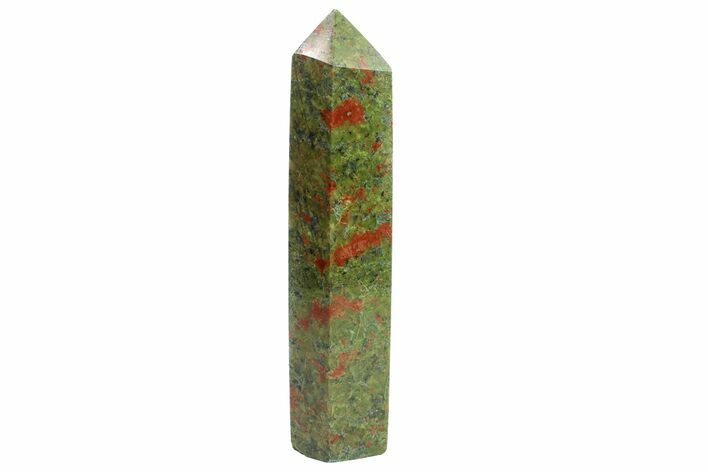Tall, Polished Unakite Obelisk - South Africa #151888